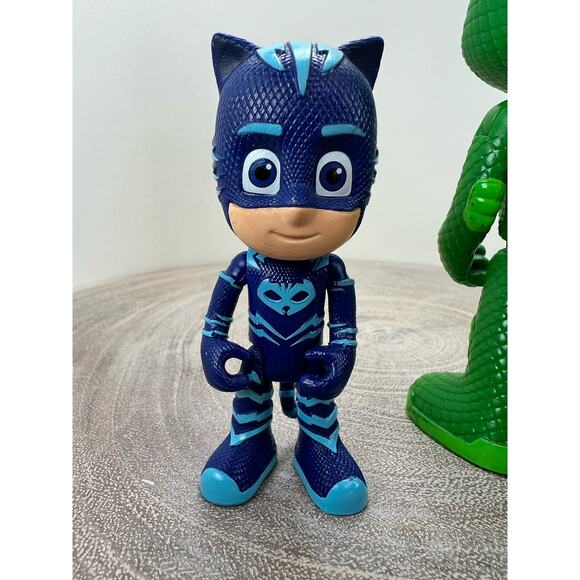 PJ Mask Superheroes Figures Cat Boy and Gecko Toy Lot - Picture 6 of 8